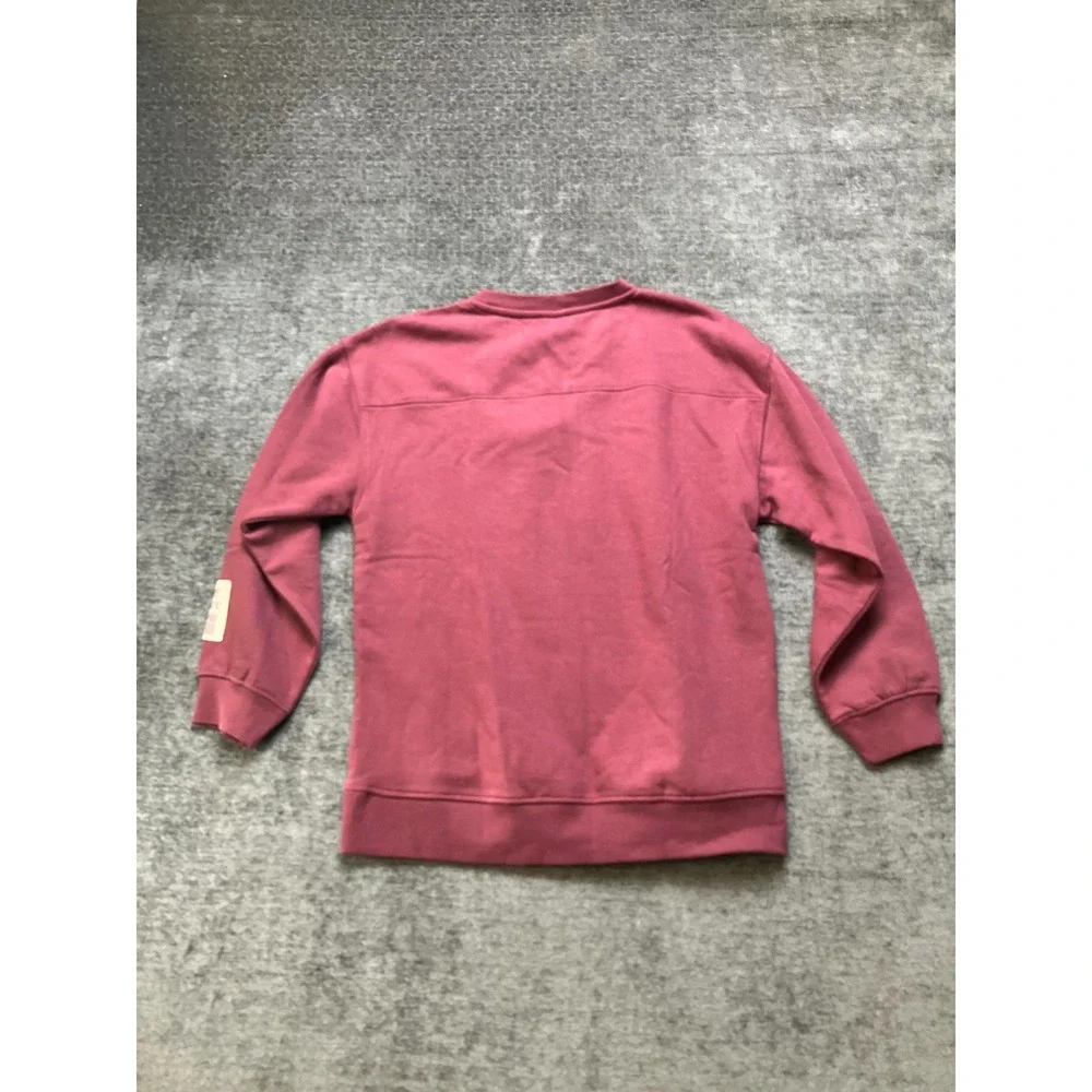 Zara 2-Piece Track Set Girls 13-14Y Burgundy Spellout Random Answer Fleece Lined